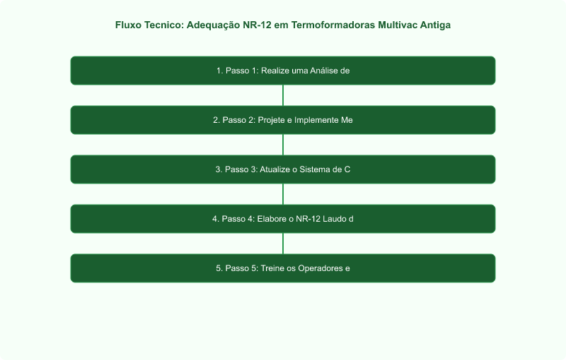 Adequação NR-12 em Termoformadoras Multivac Antigas: Roteiro Técnico