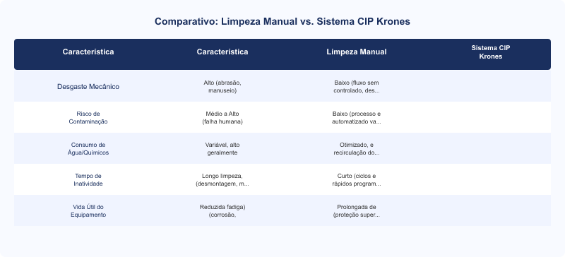 Benefícios dos Sistemas CIP Krones para a Vida Útil de Equipamentos Industriais